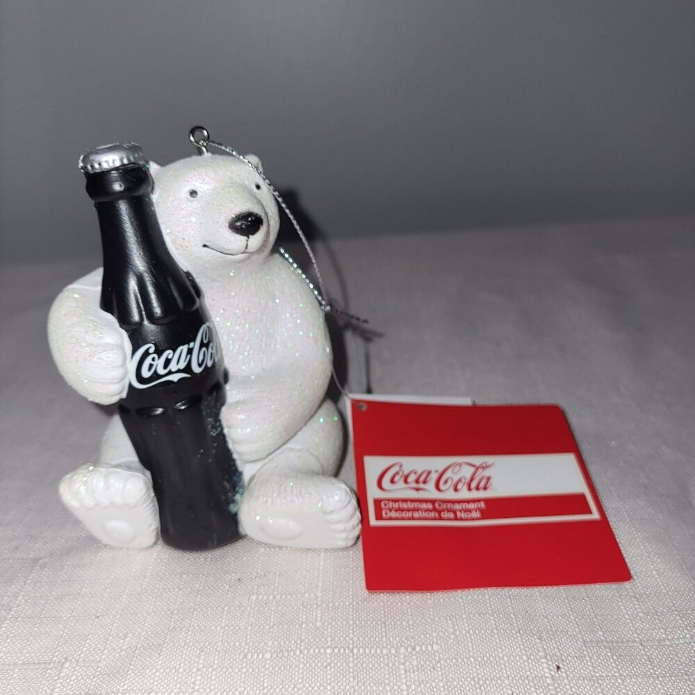 Coca-Cola Polar Bear Christmas Ornament By Kurt S. Adler Licensed Decoration